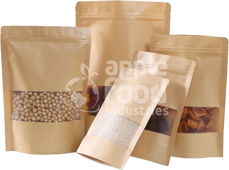 Pouch packing brown